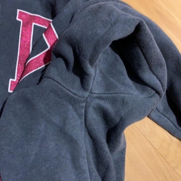 Aeropostale Girls Grey Kanga Hoodie with Pink Glitter - size YL - Picture 9 of 16